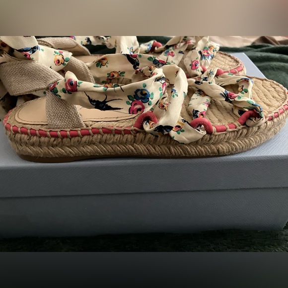 Authentic Prada Floral wrap espradilles size 6 - Picture 7 of 8